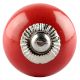 Solid Red Small Ceramic Cabinet Knob Online